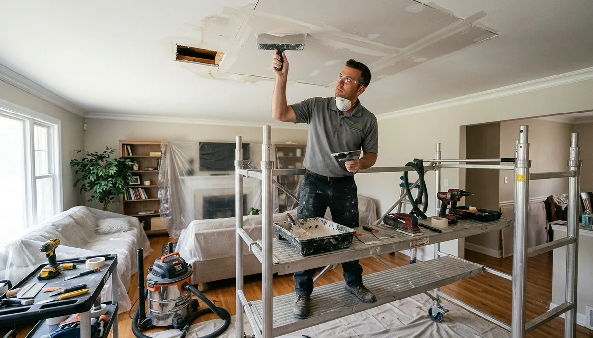 Ceiling Water Damage Repair Image 3