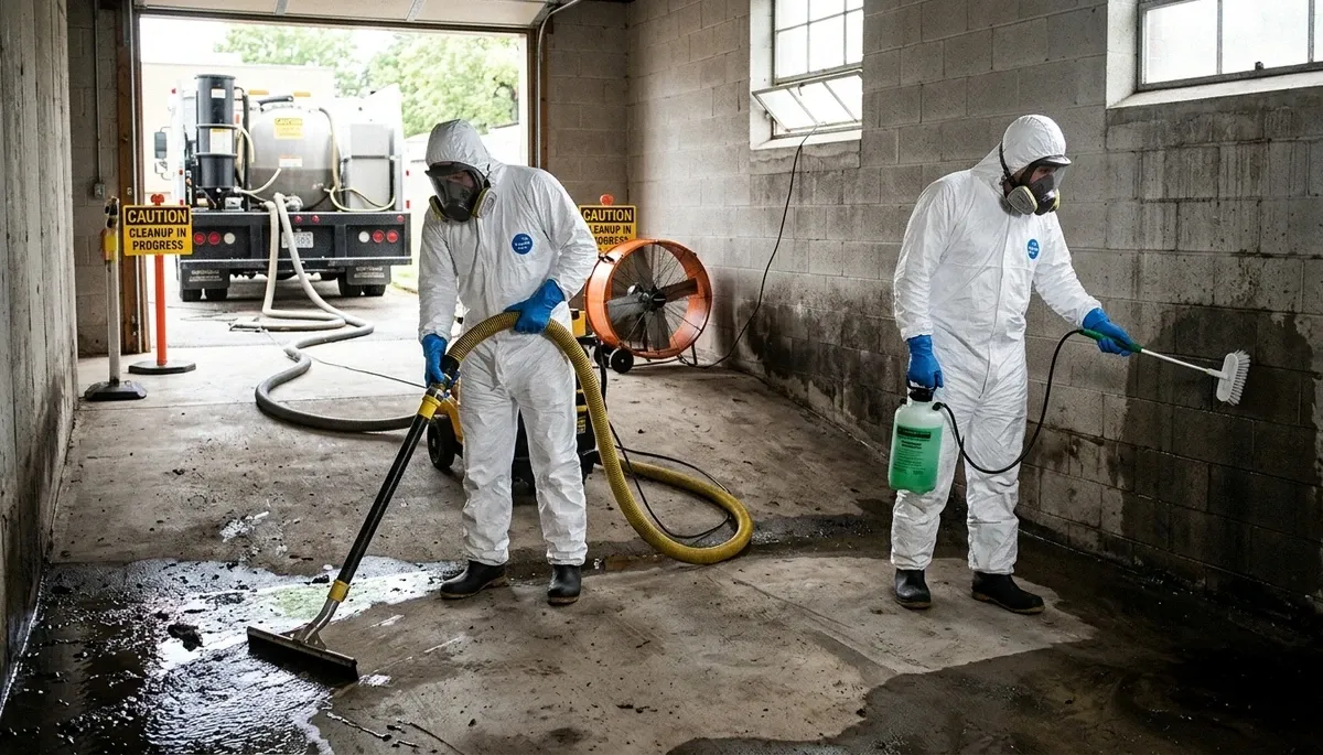 Sewage Cleanup Image 1